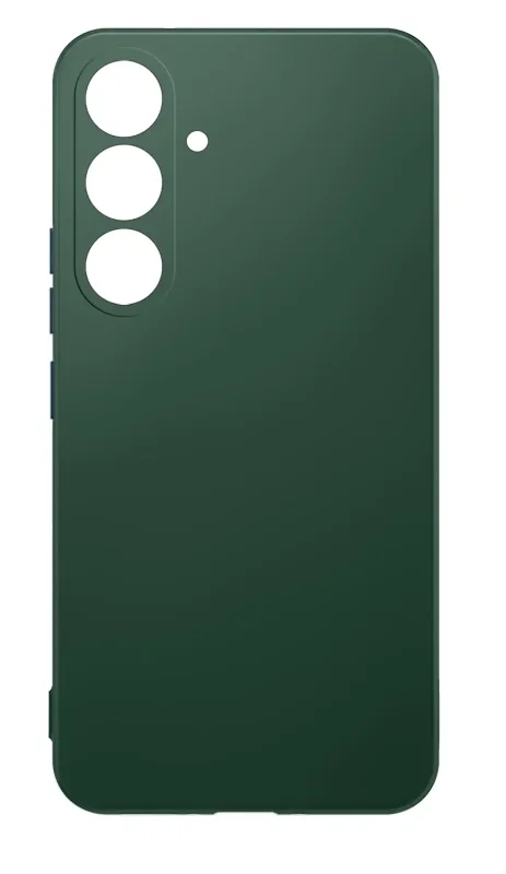 Matowe etui silikonowe do Samsung Galaxy A57 5G – minimalistyczny design, zielony kolor i pełna ochrona obudowy