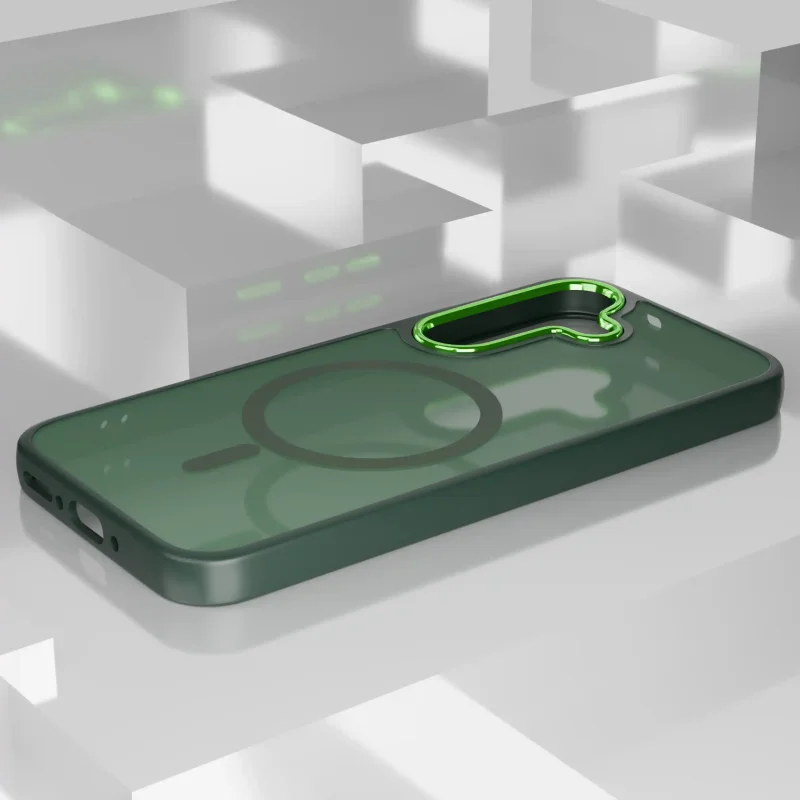 Zielony case z MagSafe do Samsung Galaxy A36 / A37 5G