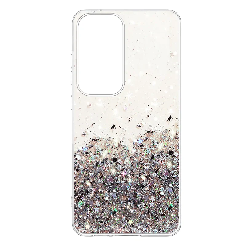 Przezroczyste etui brokatowe Samsung Galaxy S26 z drobinkami