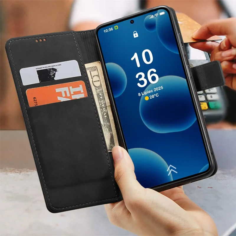 Etui portfelowe do Samsung Galaxy A57 5G z kieszonkami na karty i banknoty