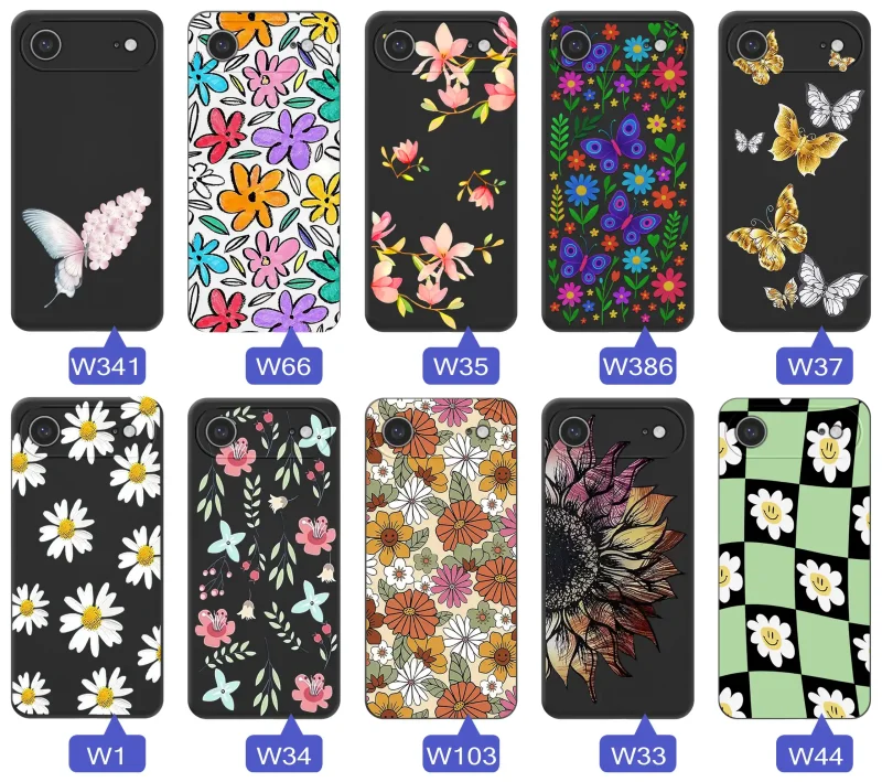 Kolekcja etui wiosennych iPhone 17 Air – wzory kwiaty, motylki, pszczółki, biedronki