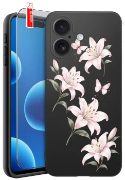 Etui do iPhone 17 różne wzory wiosenne ze szkłem