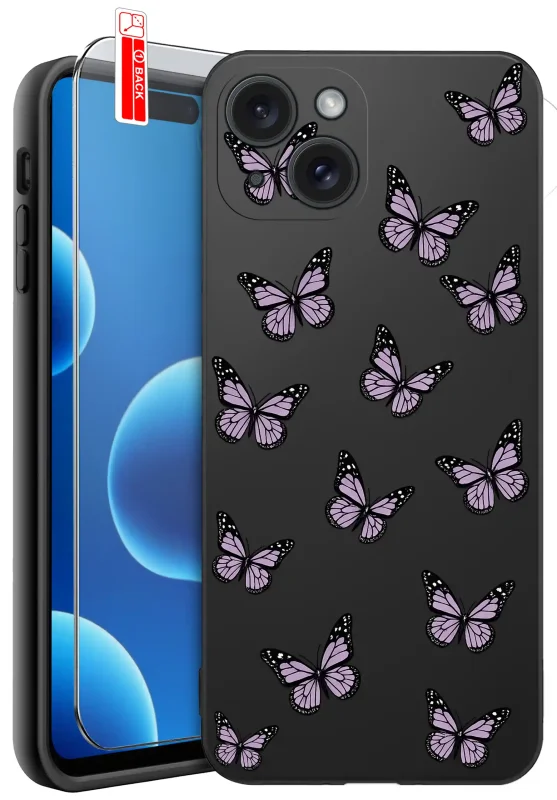 Etui wiosenne do iPhone 15 z motylkami