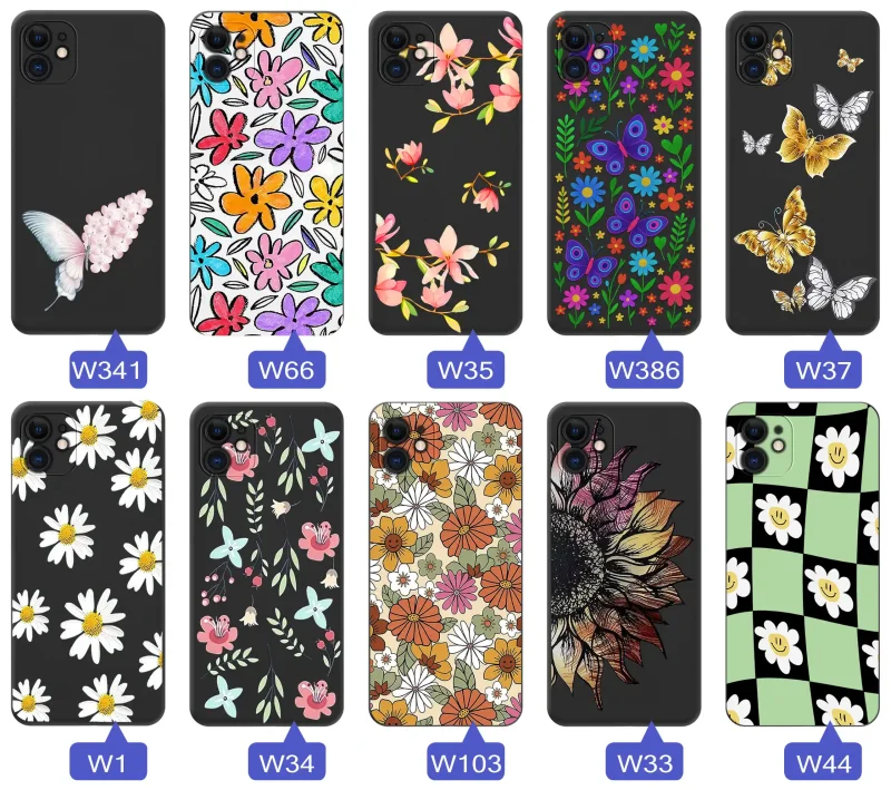 Kolekcja etui wiosennych iPhone 11 – wzory kwiaty, motylki, pszczółki, biedronki