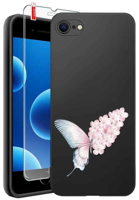 Etui wiosenne do iPhone 7 / 8 / se z motylkami