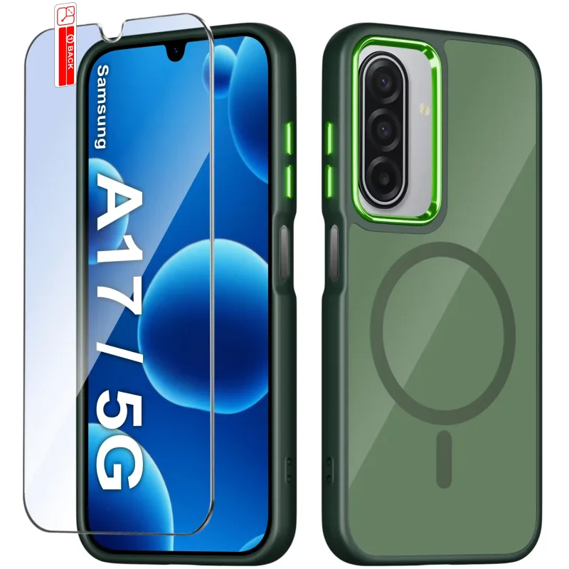 etui-do-samsung-galaxy-a17-5g-magsafe-magnetyczne-zielone-ze-szklem