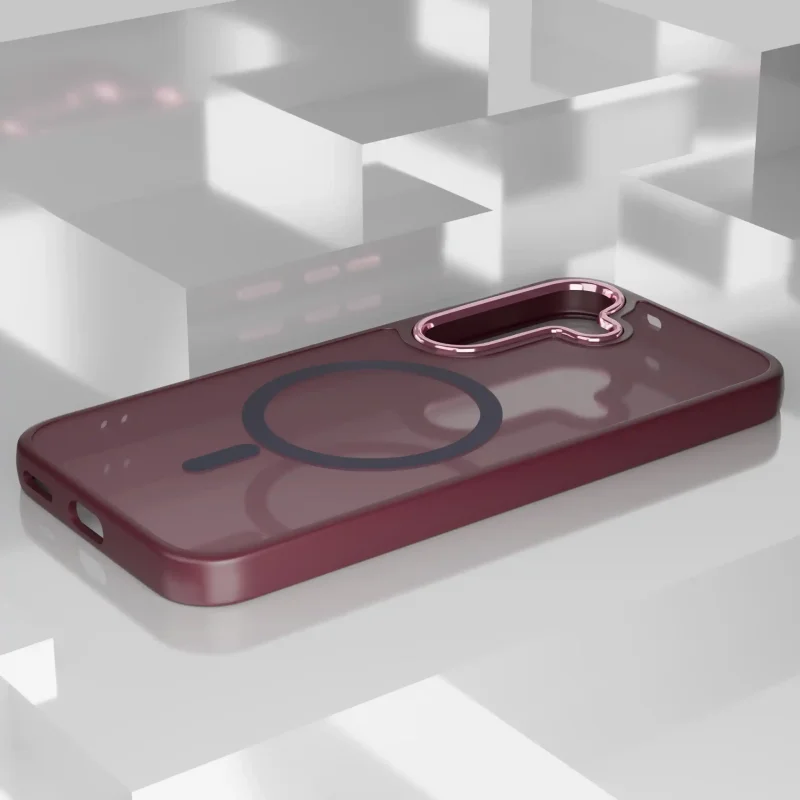 Burgundowy case z MagSafe do Samsung Galaxy S26+ Plus