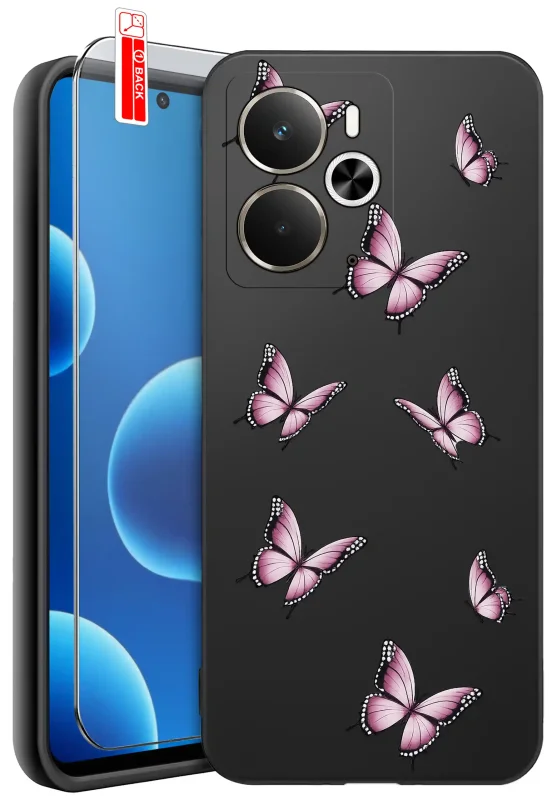 Etui wiosenne do Realme 14 5G z motylkami