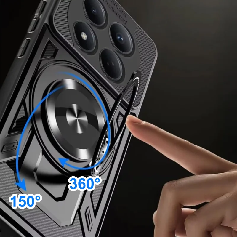 Etui pancerne Xiaomi Redmi Note 15 5G – obrotowy ring 360°