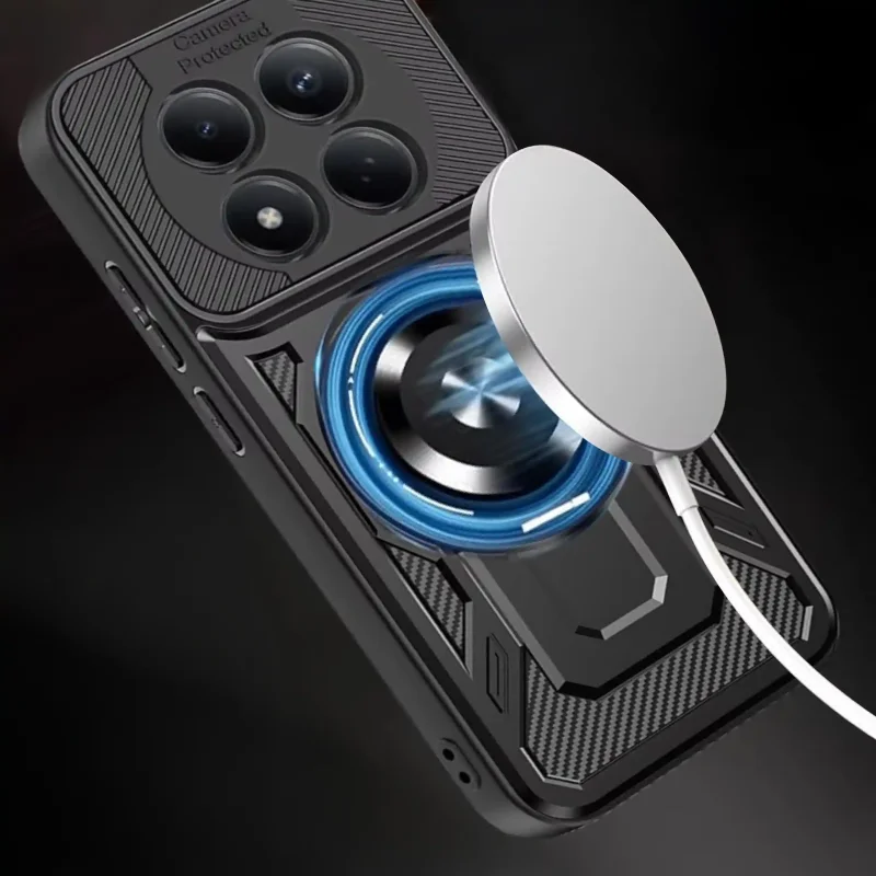 Etui pancerne z MagSafe do Xiaomi Redmi Note 15 Pro+ Plus 5G – kompatybilność z ładowarką indukcyjną