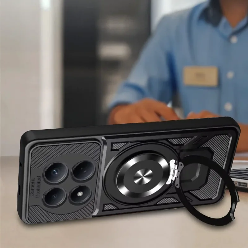 Pancerne etui Xiaomi Redmi Note 15 Pro+ Plus 5G – uchwyt na palec, stabilny chwyt telefonu