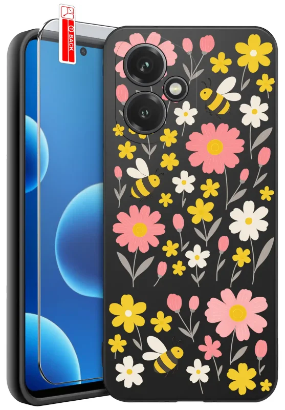 Etui wiosenne do Honor 400 z kwiatkami
