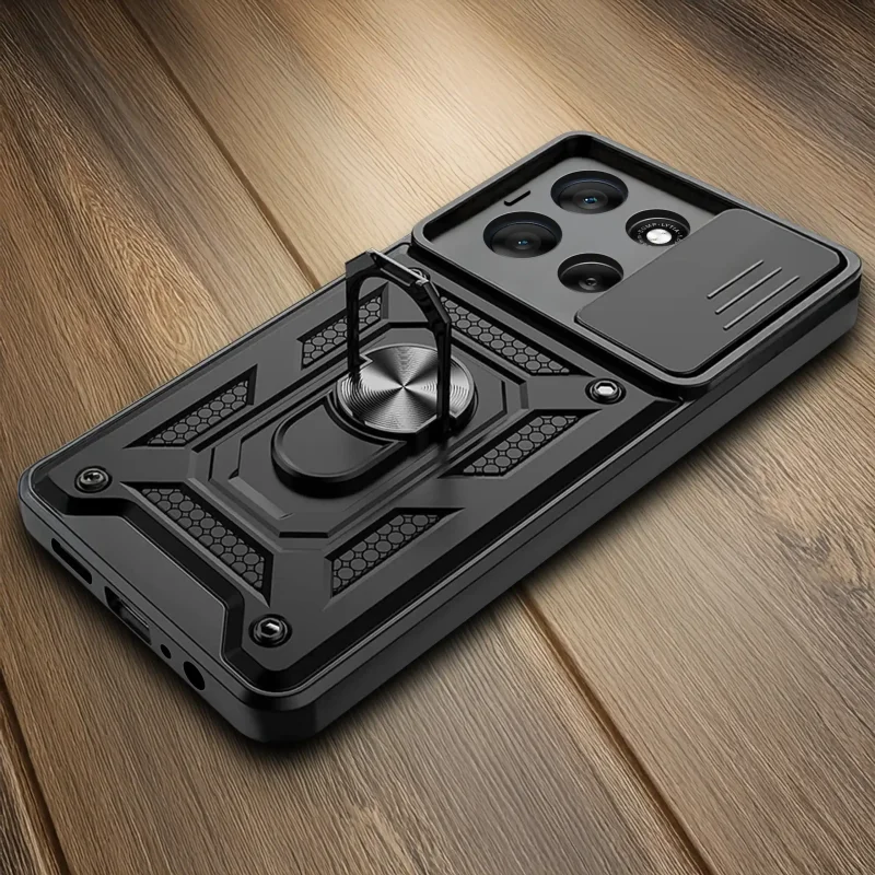 Motorola Moto G57 | G57 Power w etui pancernym z uchwytem na palec