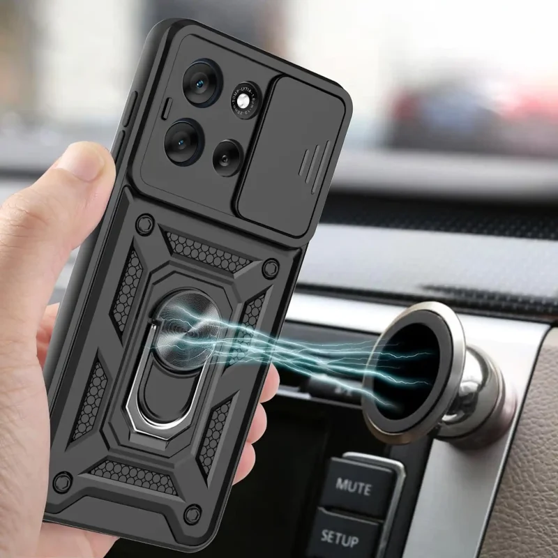 Pancerne etui z ringiem Motorola Moto G57 | G57 Power kompatybilne z uchwytem magnetycznym