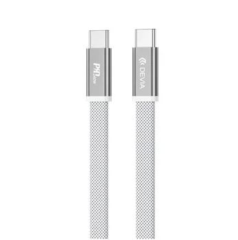 Szybki kabel Devia USB typ-C 240W 1,5m biały