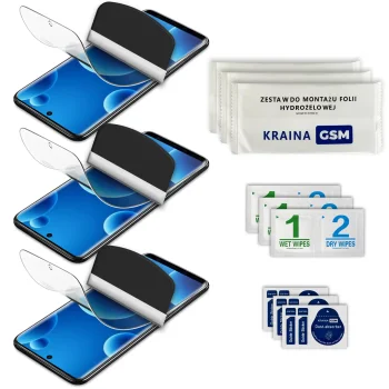 Folia ochronna do Xiaomi 15 Pro w zestawie 3 sztuki