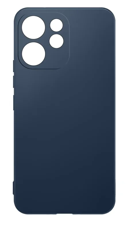 Matowe etui silikonowe do Oppo Reno 15 F / 15 FS 5G – minimalistyczny design, granatowy kolor i skuteczna ochrona obudowy
