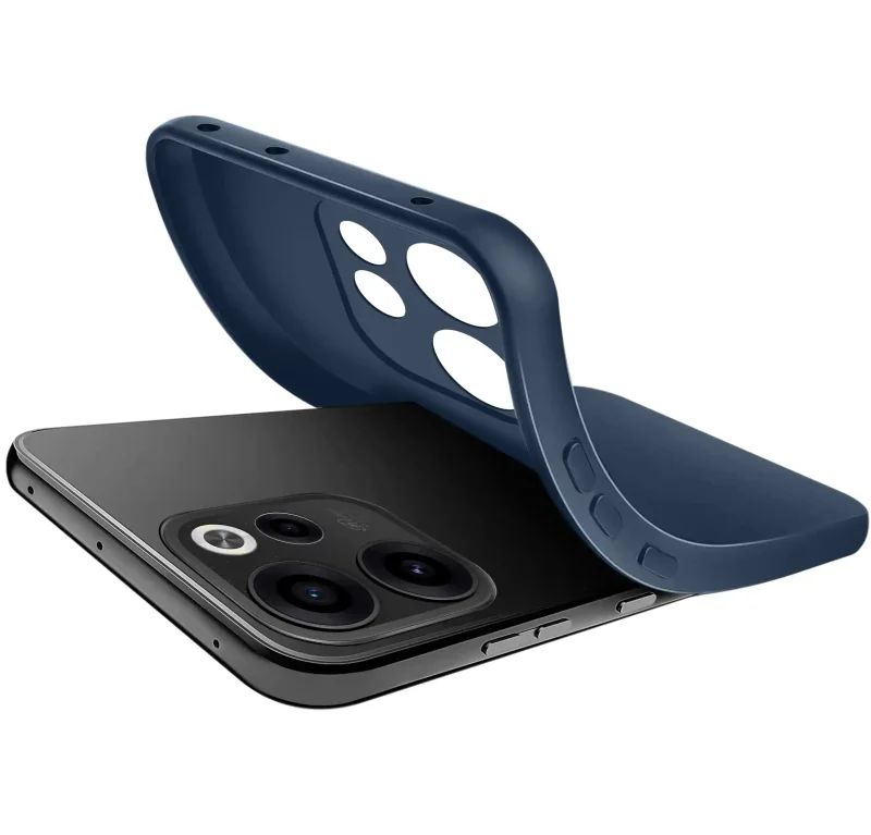 Elastyczny case do Oppo Reno 15 F / 15 FS 5G w kolorze granatowym