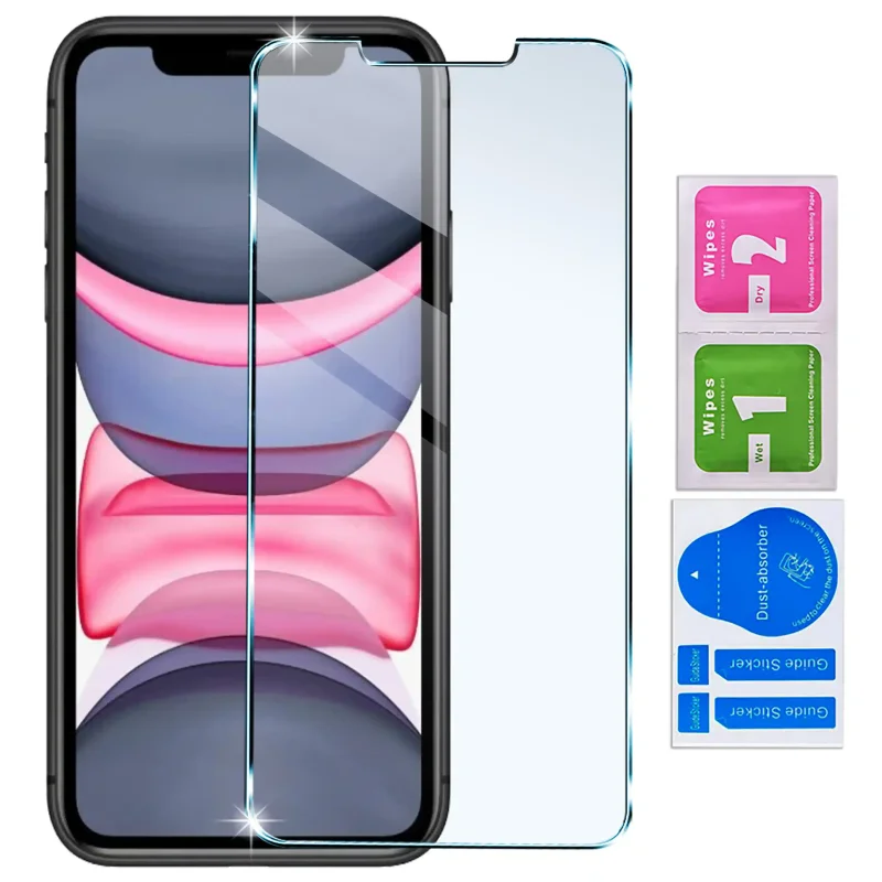 Szkło hartowane 9H iPhone 11 – ochrona ekranu z akcesoriami montażowymi