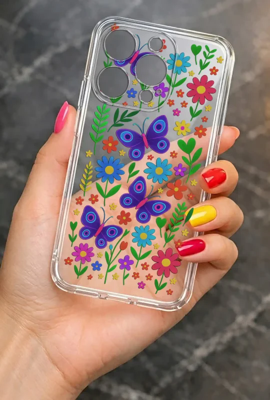 Etui wiosna do iPhone 15 Pro Max – elegancki wygląd case w dłoni