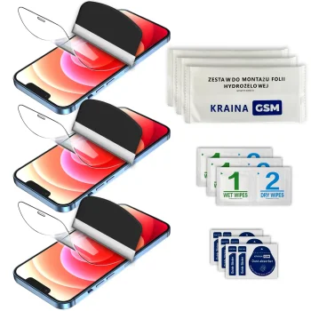 Folia ochronna do iPhone 14 Pro Max w zestawie 3 sztuki