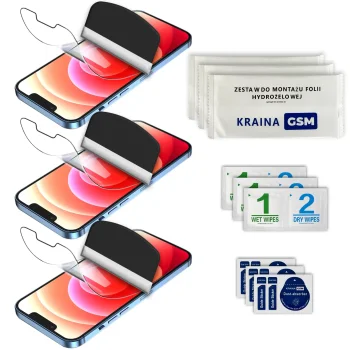 Folia ochronna do iPhone 14 w zestawie 3 sztuki