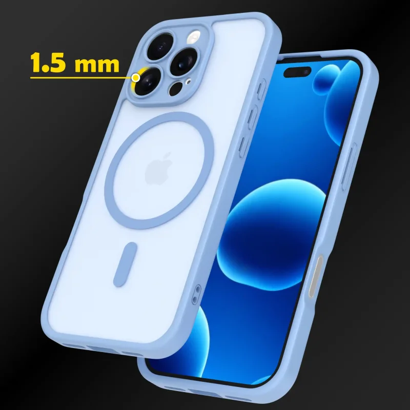 iPhone 16 Pro Max etui MagSafe niebieskie - ochrona obiektywów, podwyższone ranty