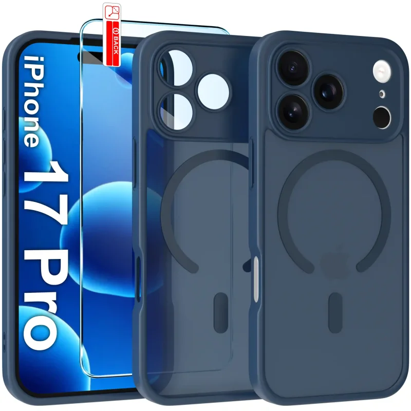 Etui do iPhone 17 Pro Magsafe Matt ze szkłem hartowanym w zestawie