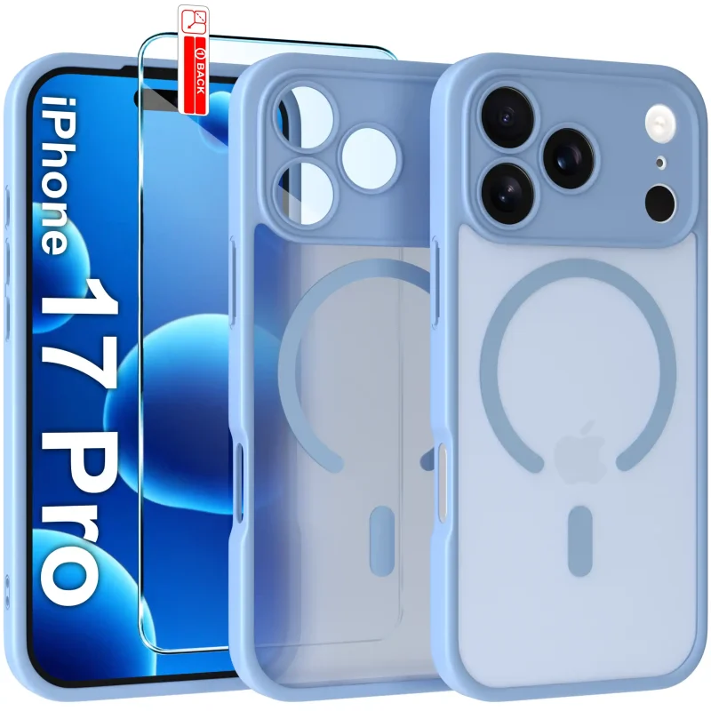 Etui do iPhone 17 Pro / 18 Pro Magsafe Matt ze szkłem hartowanym w zestawie
