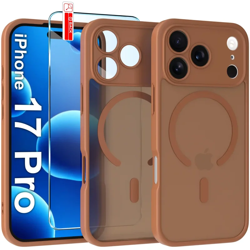 Etui do iPhone 17 Pro / 18 Pro Magsafe Matt ze szkłem hartowanym w zestawie