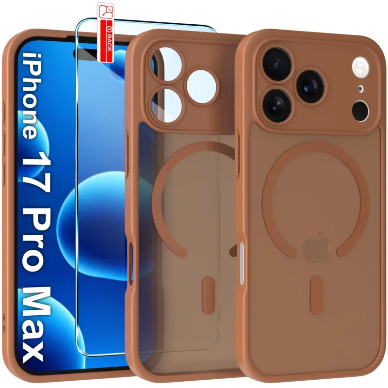 Etui do iPhone 17 Pro Max Magsafe Matt ze szkłem hartowanym w zestawie