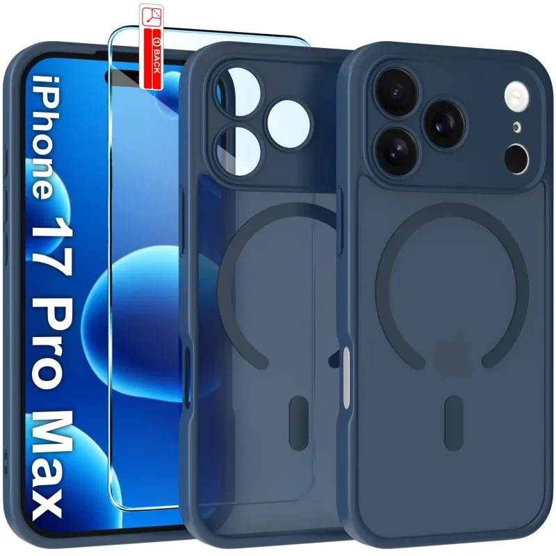 Etui do iPhone 17 Pro Max Magsafe Matt ze szkłem hartowanym w zestawie