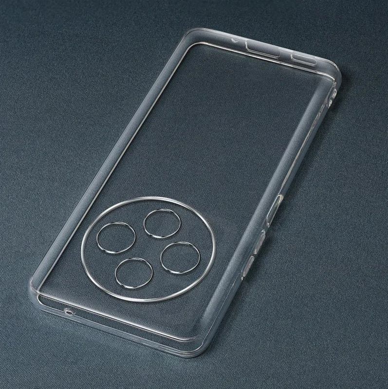 Transparentne etui ochronne do Xiaomi Redmi 14C – widok samego case’a z wycięciem na aparat i porty