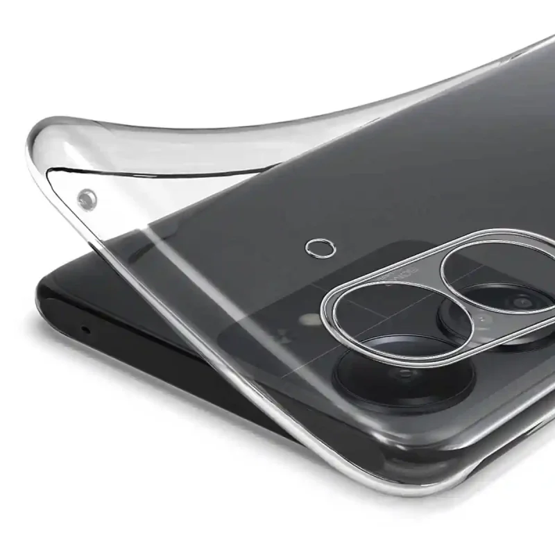 Elastyczne etui silikonowe Clear Case do Xiaomi Redmi 13C – transparentna struktura i dopasowanie do obudowy