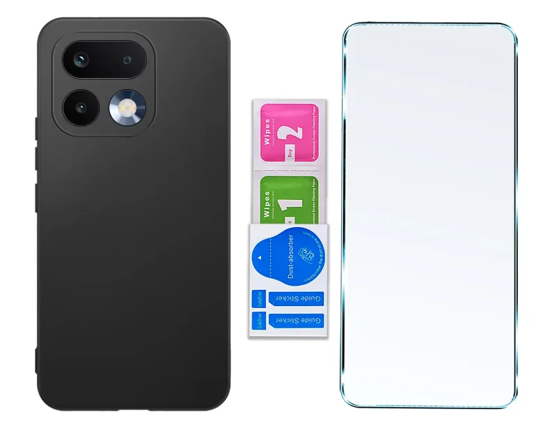 Etui silikonowe do Realme 16 Pro 5G i szkło hartowane w komplecie