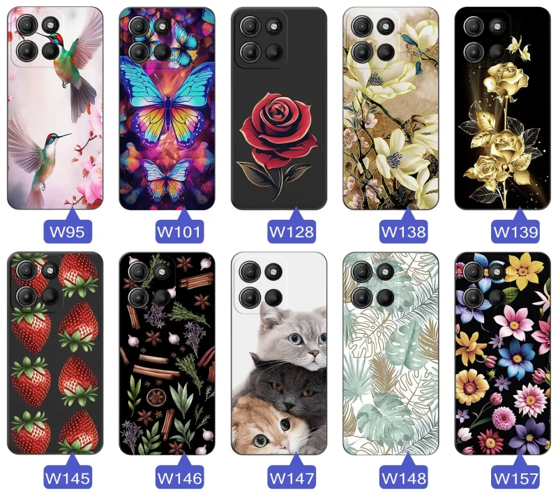 Różne etui dla babci do Motorola Moto G15 / G15 Power – rośliny, róże i kolorowe kompozycje