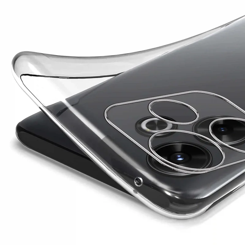 Elastyczne etui silikonowe Clear Case do Xiaomi Redmi 13 4G – transparentna struktura i dopasowanie do obudowy