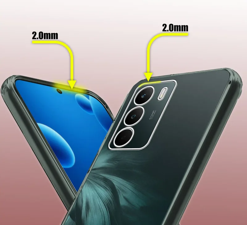 Etui Clear Case do Realme C71 – podwyższone ranty 2.0 mm chroniące ekran i aparat