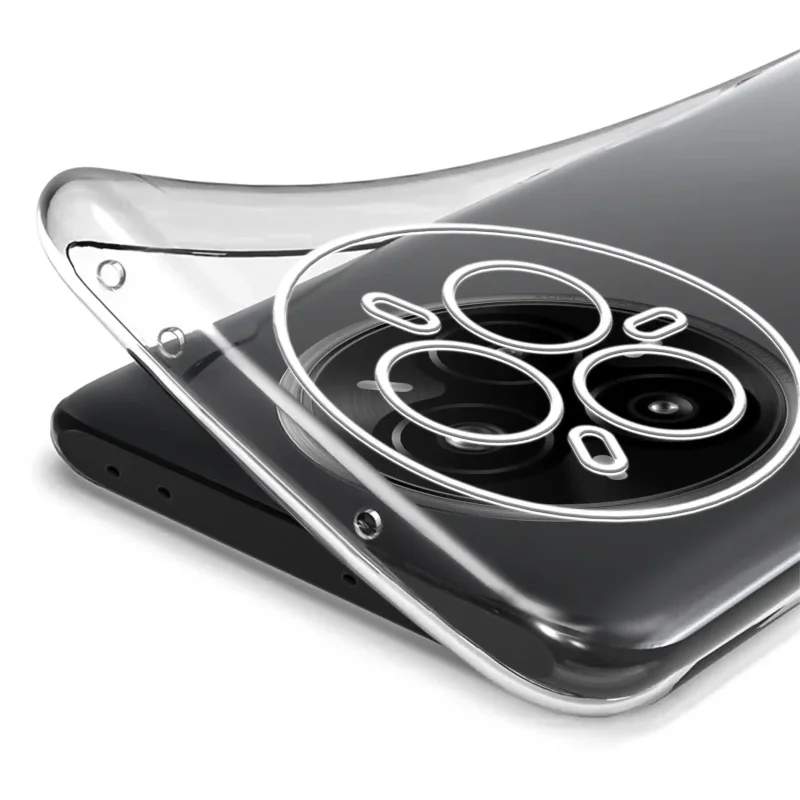Elastyczne etui silikonowe Clear Case do Realme 14 Pro+ Plus 5G – transparentna struktura i dopasowanie do obudowy