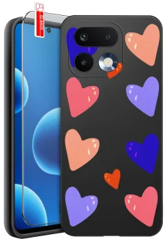 Etui do Realme 16 Pro 5G różne wzory walentynkowe ze szkłem