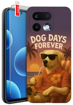 Etui do Realme 16 Pro 5G różne wzory z psem ze szkłem