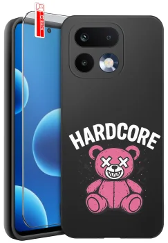 Etui do Realme 16 Pro 5G różne wzory z misiem ze szkłem