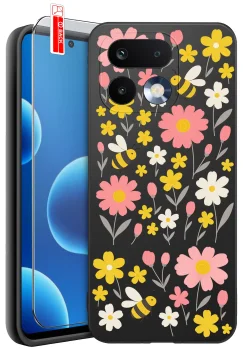 Etui do Realme 16 Pro 5G różne wzory wiosenne ze szkłem