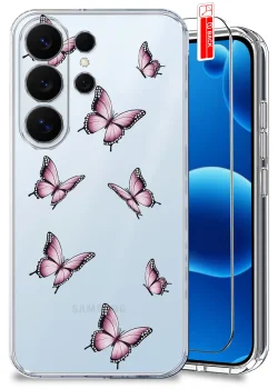 Etui do Samsung Galaxy S26 Ultra przezroczyste różne wzory wiosenne ze szkłem