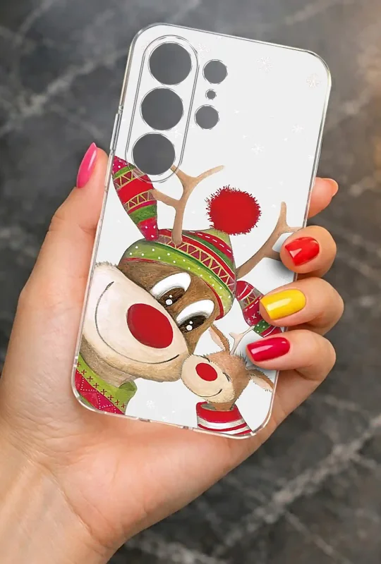 Etui świąteczne przezroczyste do Samsung Galaxy S26 Ultra