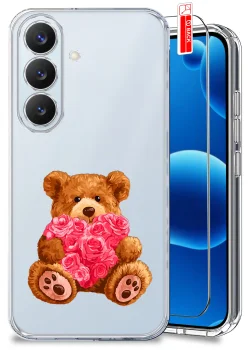 Etui do Samsung Galaxy S26 przezroczyste różne wzory walentynkowe ze szkłem