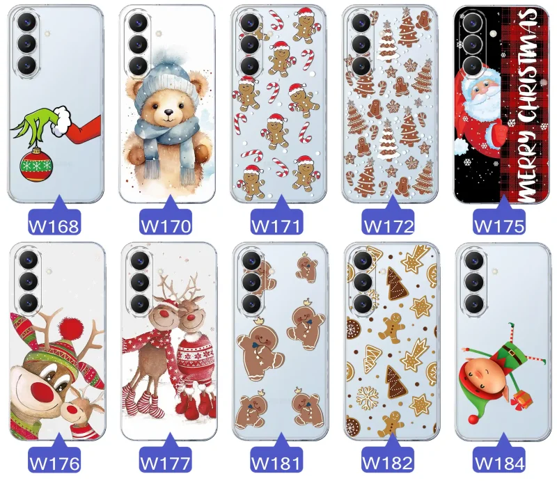 Motywy świąteczne i zimowe na etui do Samsung Galaxy S26+ Plus - misie, renifery i pierniczki