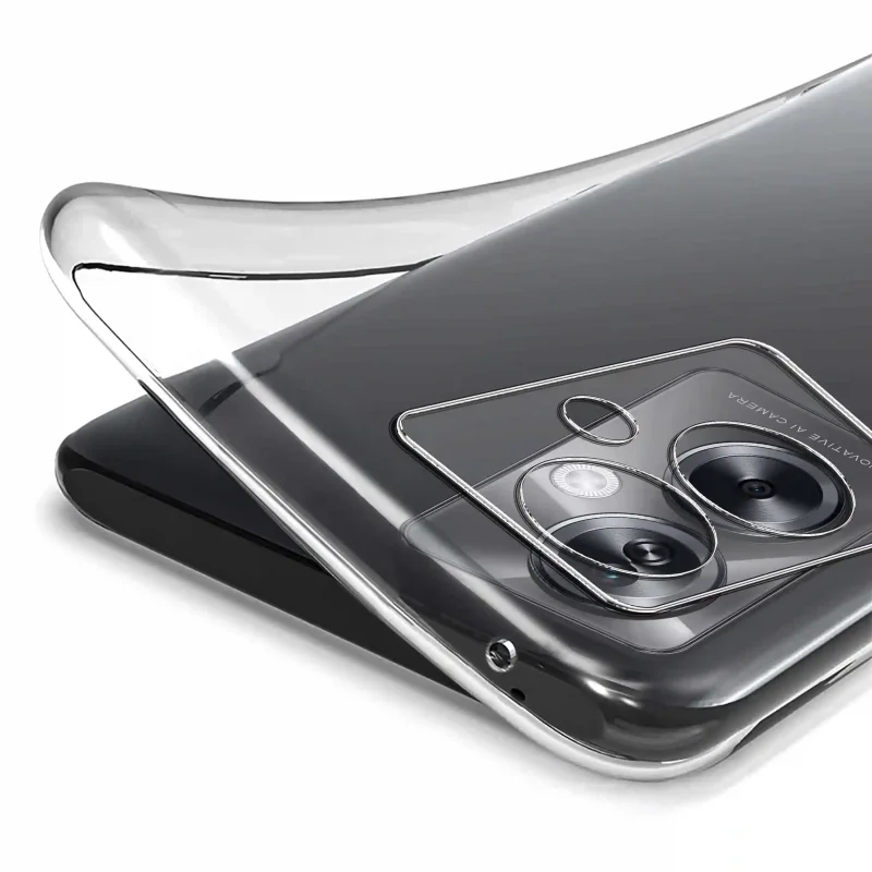 Elastyczne etui silikonowe Clear Case do Oppo A79 5G – transparentna struktura i dopasowanie do obudowy