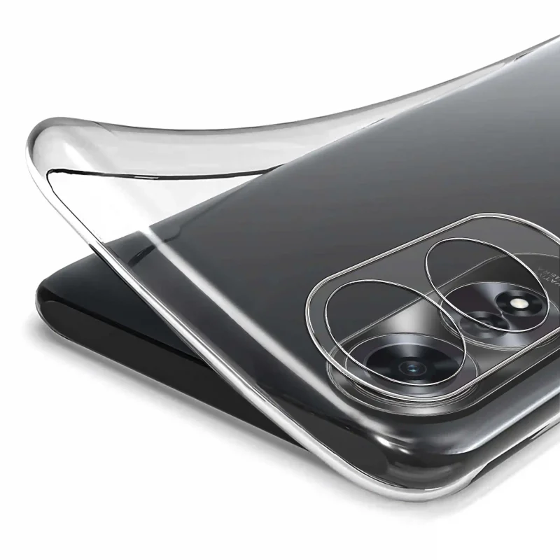 Elastyczne etui silikonowe Clear Case do Oppo A60 4G – transparentna struktura i dopasowanie do obudowy