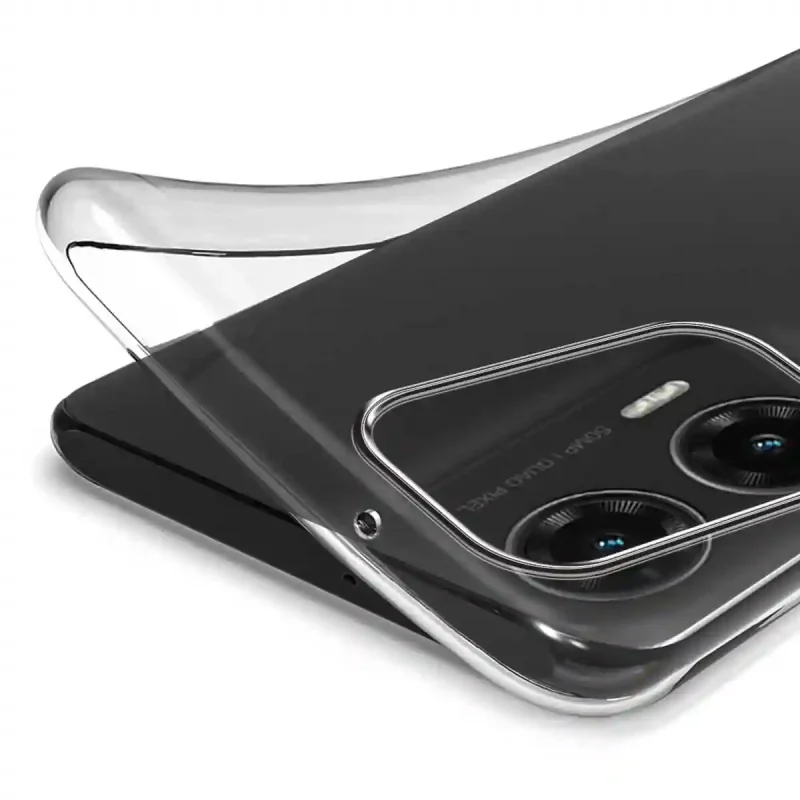 Elastyczne etui silikonowe Clear Case do Motorola Moto G35 – transparentna struktura i dopasowanie do obudowy